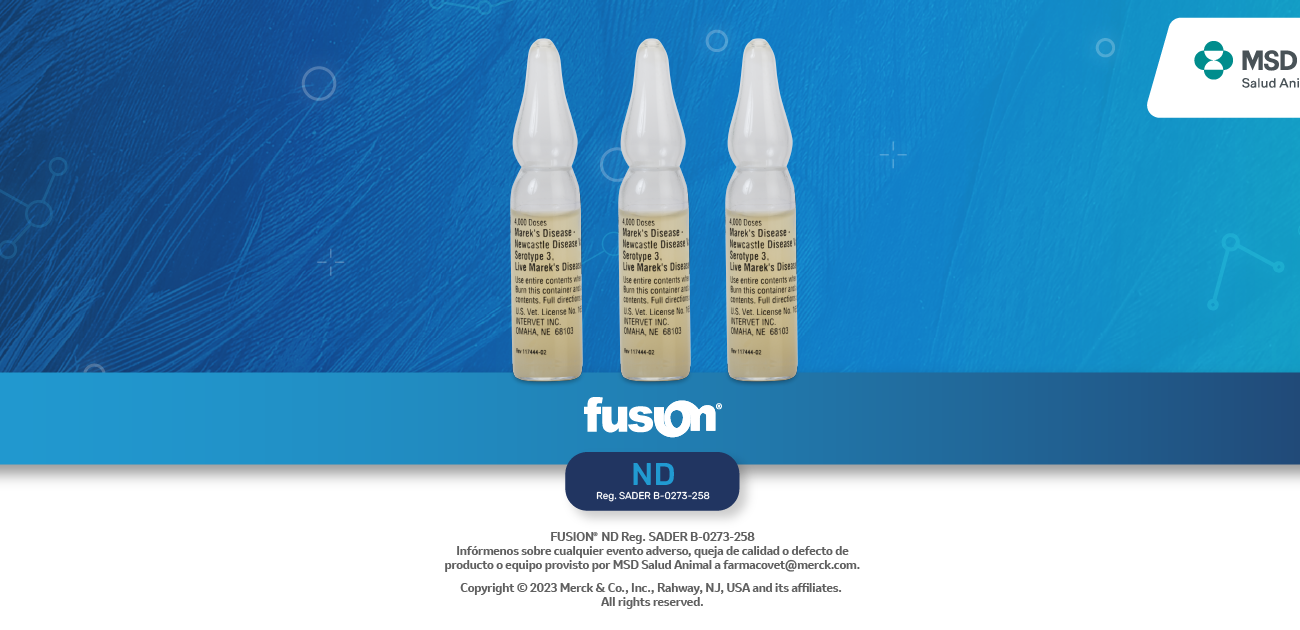 Conoce Fusion® ND: la vacuna contra las Enfermedades de Marek y Newcastle